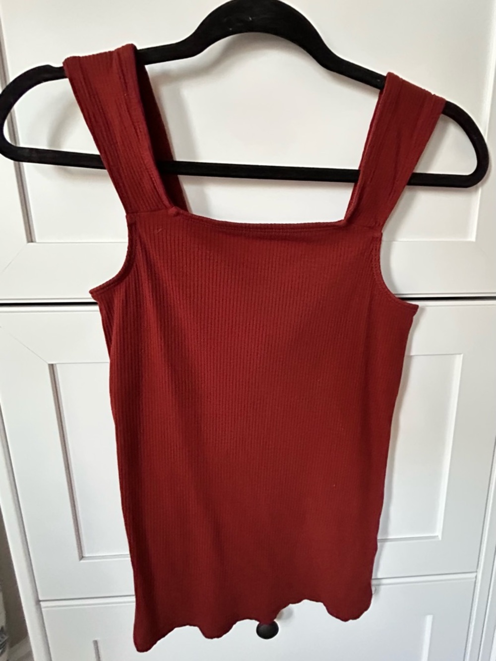 Maurices Rust Square Neck Ribbed Tank - Picture 3 of 6
